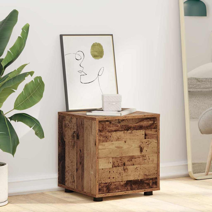 Badkamer Kast Oud Hout 40,5 x 40 x 44 cm Bewerkt hout