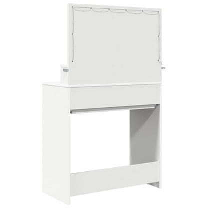 Slaapkamer Kaptafels Wit 80 x 39,6 x 135 cm Bewerkt hout