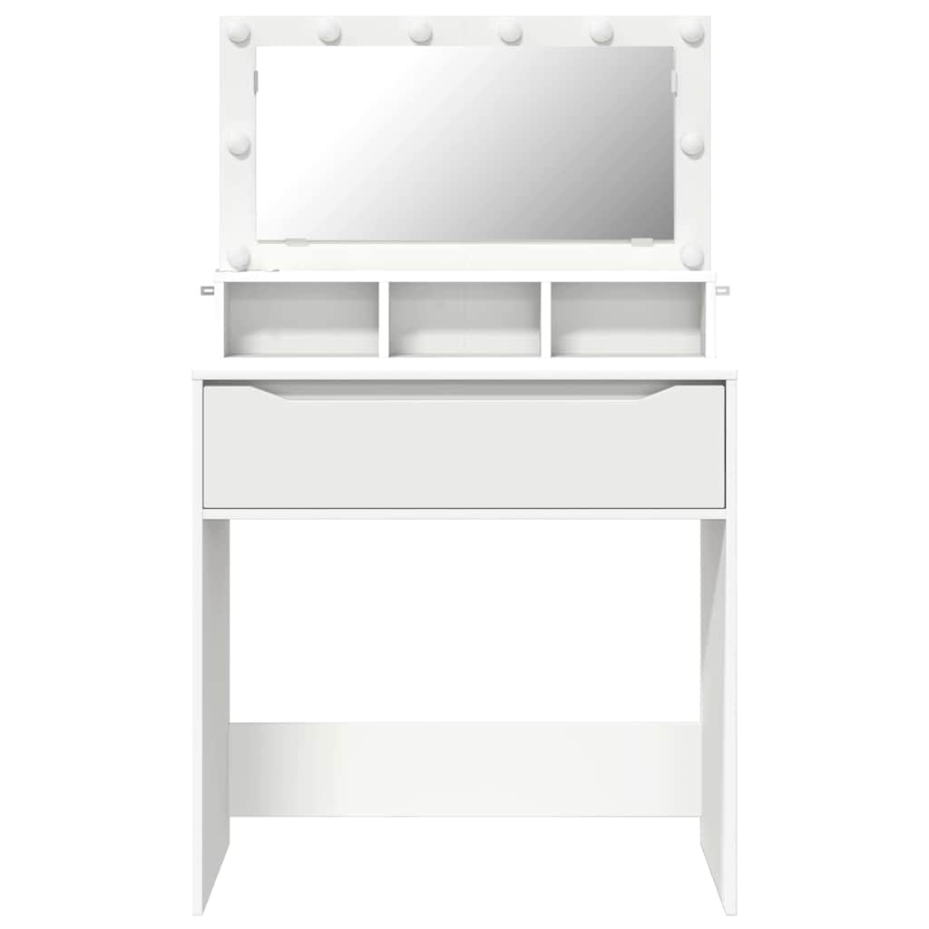 Slaapkamer Kaptafels Wit 80 x 39,6 x 135 cm Bewerkt hout