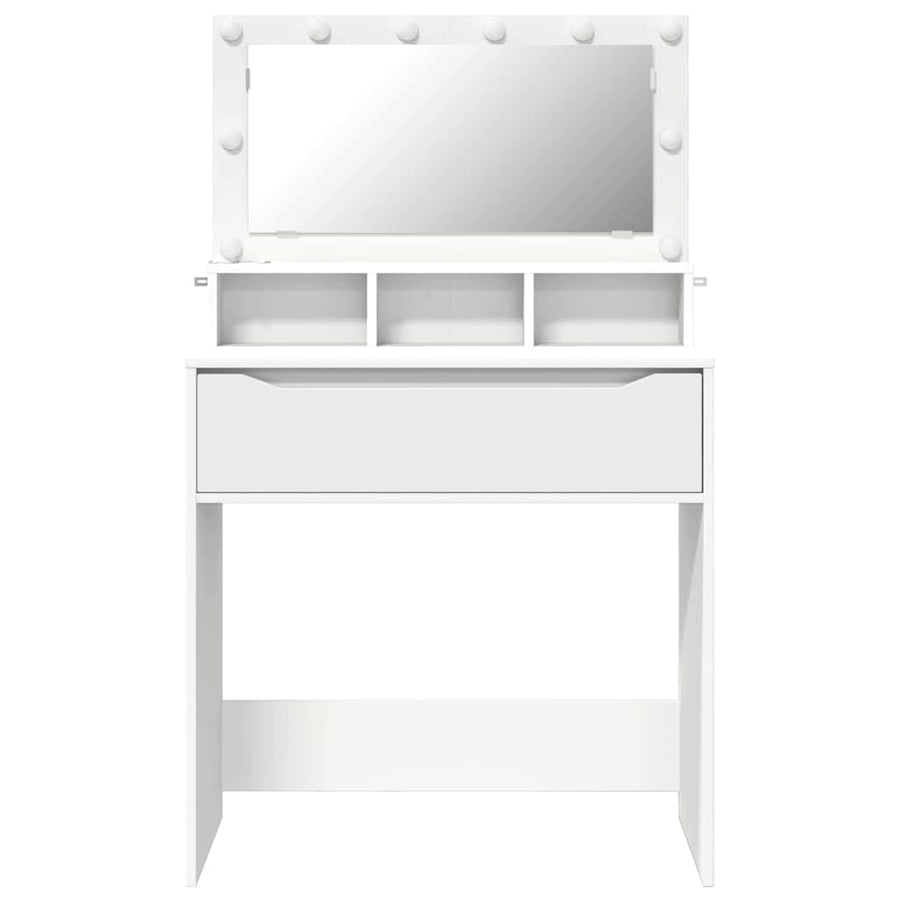 Slaapkamer Kaptafels Wit 80 x 39,6 x 135 cm Bewerkt hout