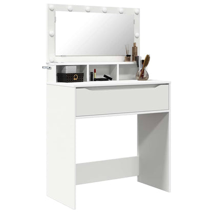 Slaapkamer Kaptafels Wit 80 x 39,6 x 135 cm Bewerkt hout