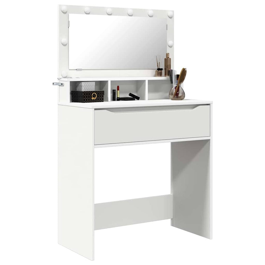 Slaapkamer Kaptafels Wit 80 x 39,6 x 135 cm Bewerkt hout