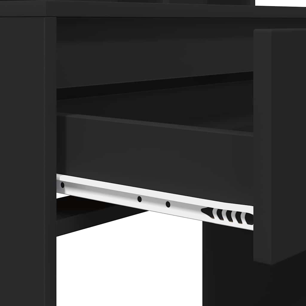 Slaapkamer Kaptafels Zwart 80 x 39,6 x 135 cm Bewerkt hout