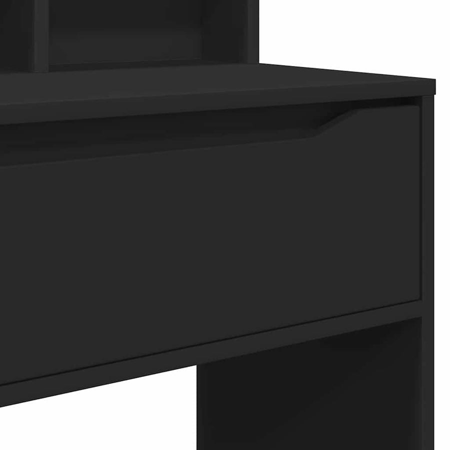 Slaapkamer Kaptafels Zwart 80 x 39,6 x 135 cm Bewerkt hout