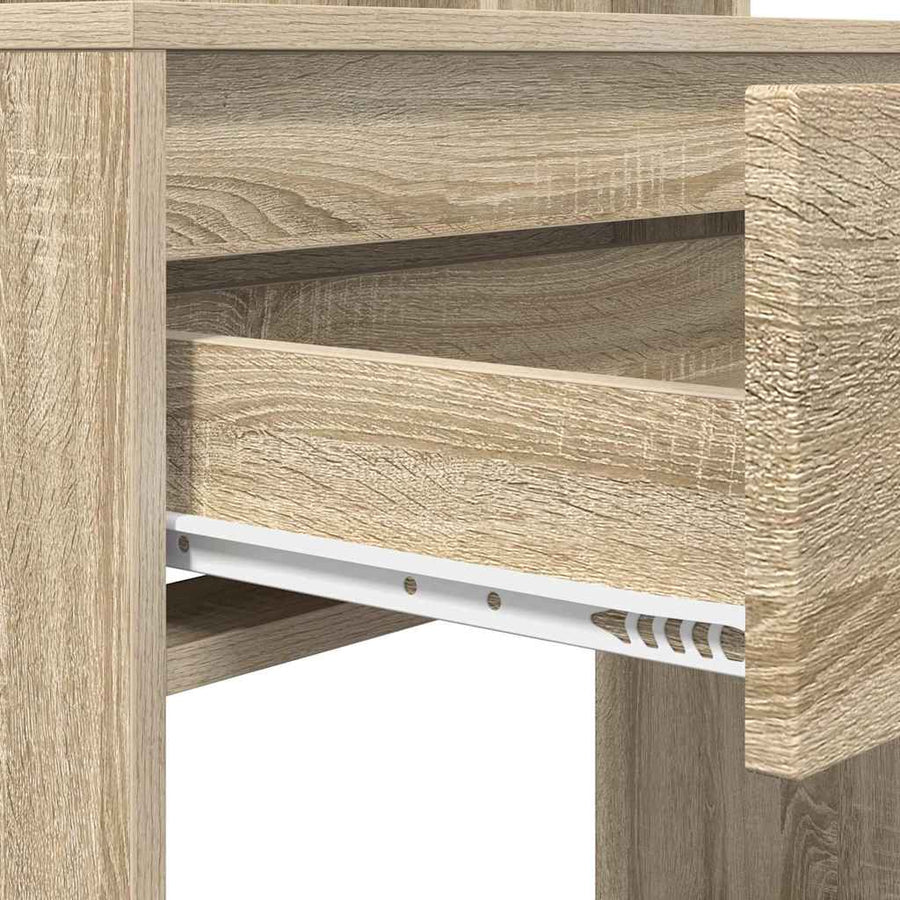 Slaapkamer Kaptafels met lade Sonoma Eiken 80 x 39,6 x 135 cm