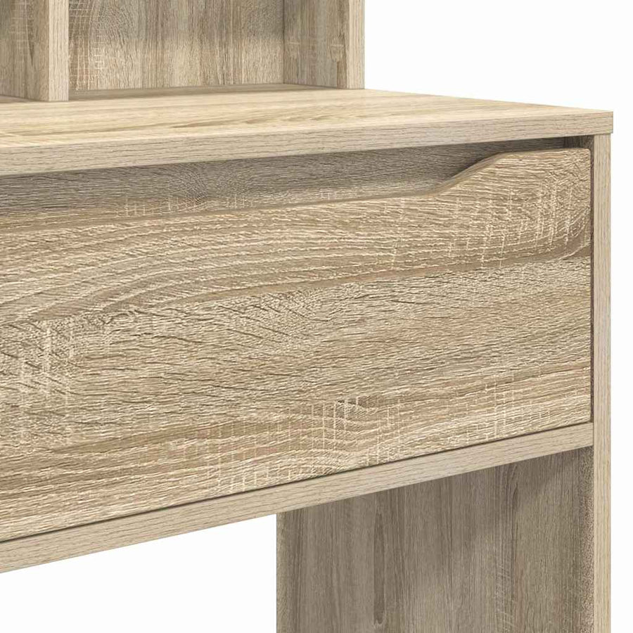 Slaapkamer Kaptafels met lade Sonoma Eiken 80 x 39,6 x 135 cm