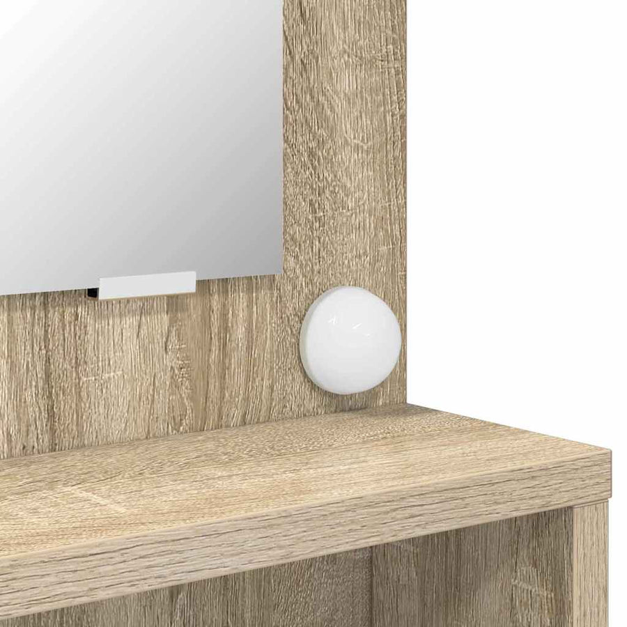 Slaapkamer Kaptafels met lade Sonoma Eiken 80 x 39,6 x 135 cm