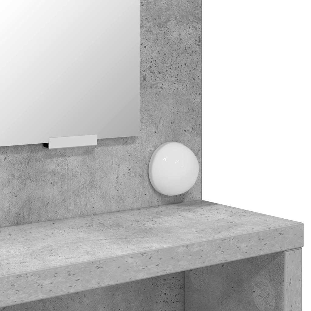 Slaapkamer Kaptafels met lade Beton Grijs 80 x 39,6 x 135 cm