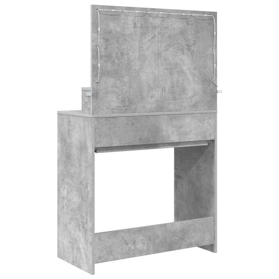 Slaapkamer Kaptafels met lade Beton Grijs 80 x 39,6 x 135 cm