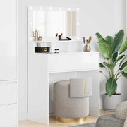 Kaptafel hoogglans wit 80x39,5x135 cm