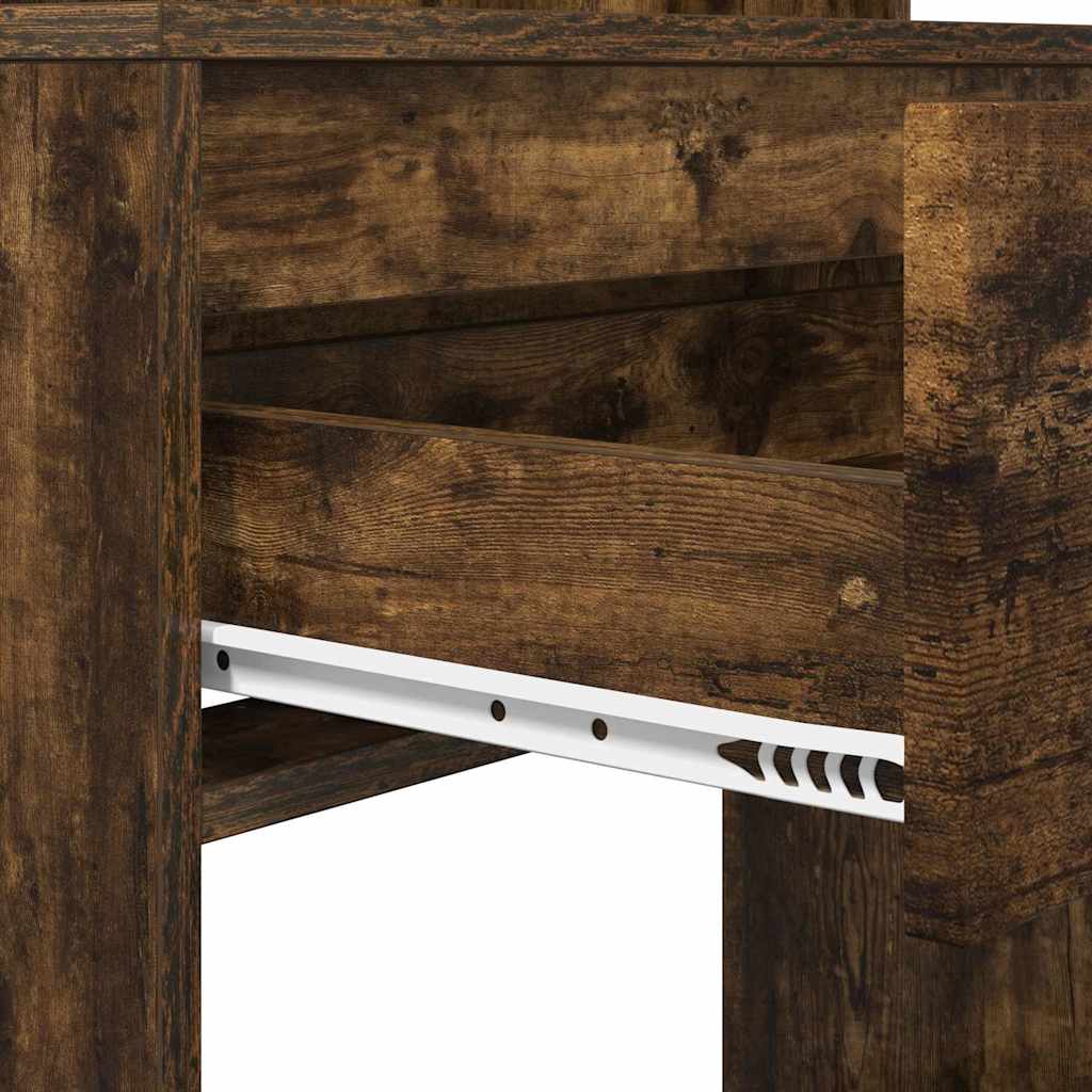 Slaapkamer Kaptafels met lade Gerookt eiken 80 x 39,6 x 135 cm