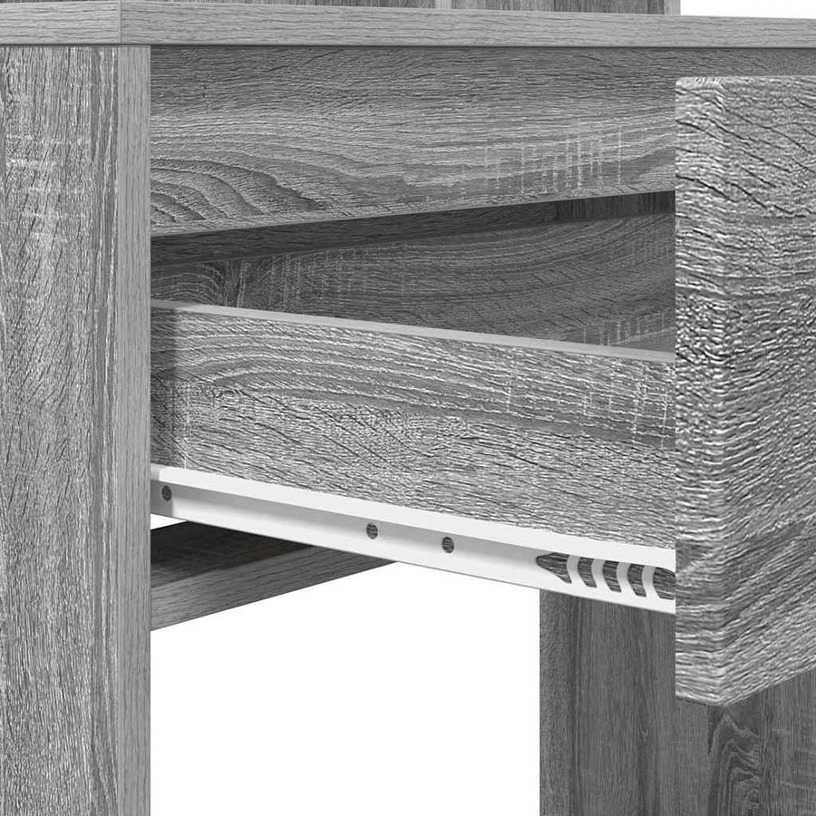 Slaapkamer Kaptafels met lade Grijs Sonoma 80 x 39,6 x 135 cm