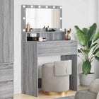 Bedroom Dressing tables with drawer Grey Sonoma 80 x 39.6 x 135 cm