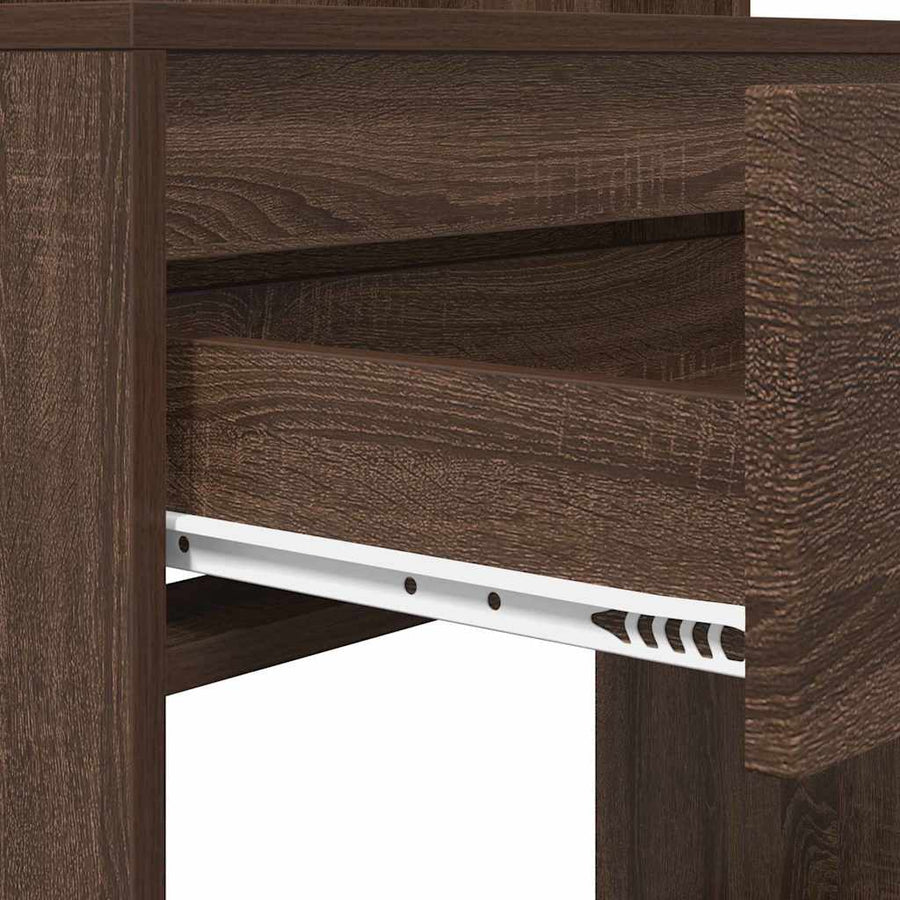 Slaapkamer Kaptafels met lade Bruin Eiken 80 x 39,6 x 135 cm