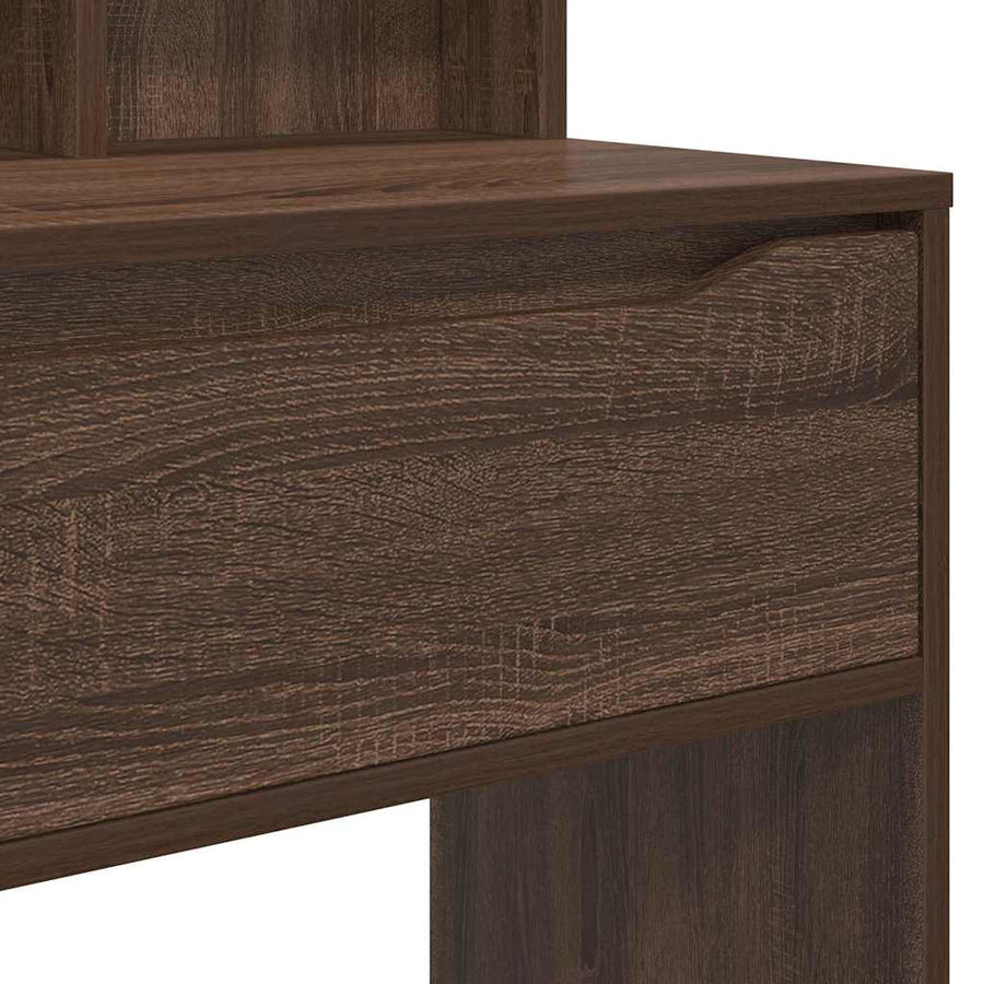 Slaapkamer Kaptafels met lade Bruin Eiken 80 x 39,6 x 135 cm
