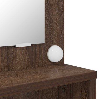 Slaapkamer Kaptafels met lade Bruin Eiken 80 x 39,6 x 135 cm