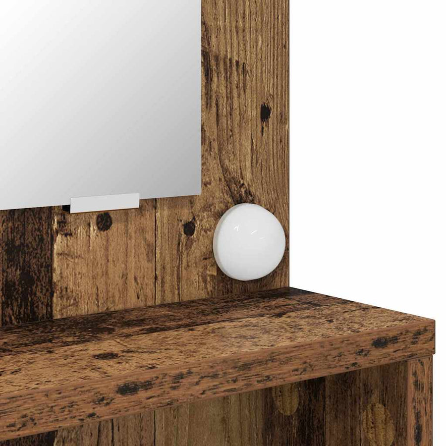 Slaapkamer Kaptafels Oud Hout 80 x 39,6 x 135 cm Bewerkt hout