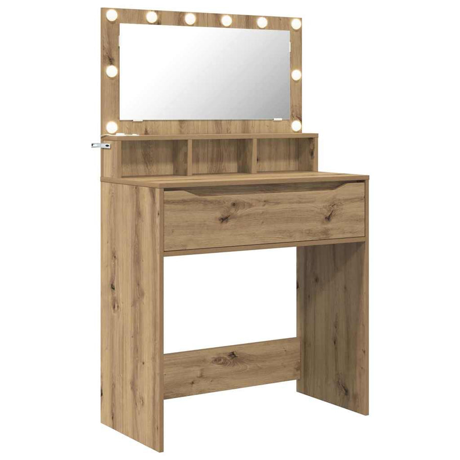 Slaapkamer Kaptafels met lade Artisan Eiken 80 x 39,6 x 135 cm