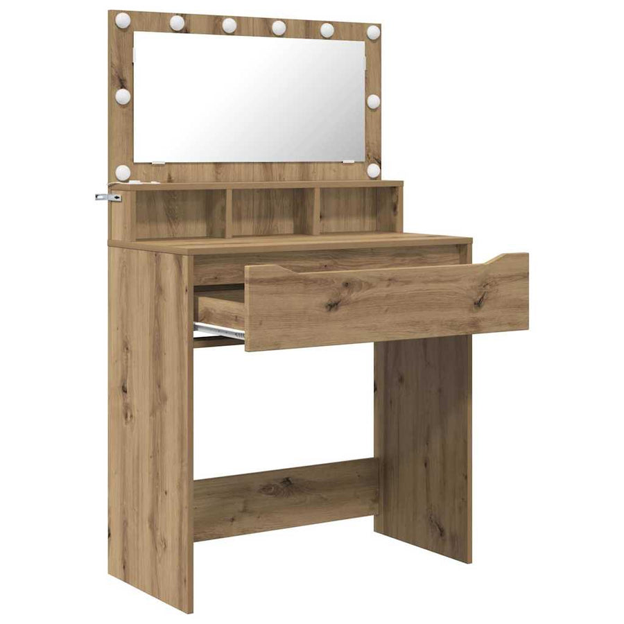Slaapkamer Kaptafels met lade Artisan Eiken 80 x 39,6 x 135 cm