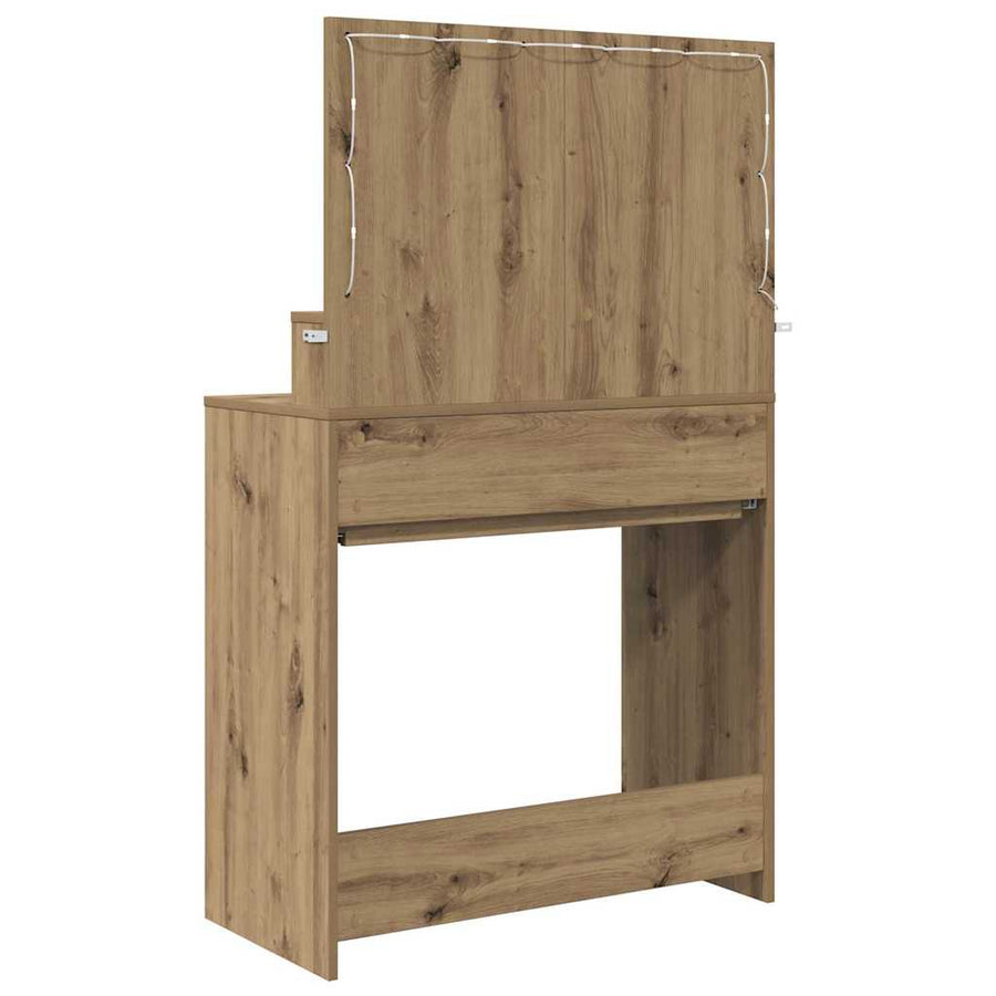 Slaapkamer Kaptafels met lade Artisan Eiken 80 x 39,6 x 135 cm