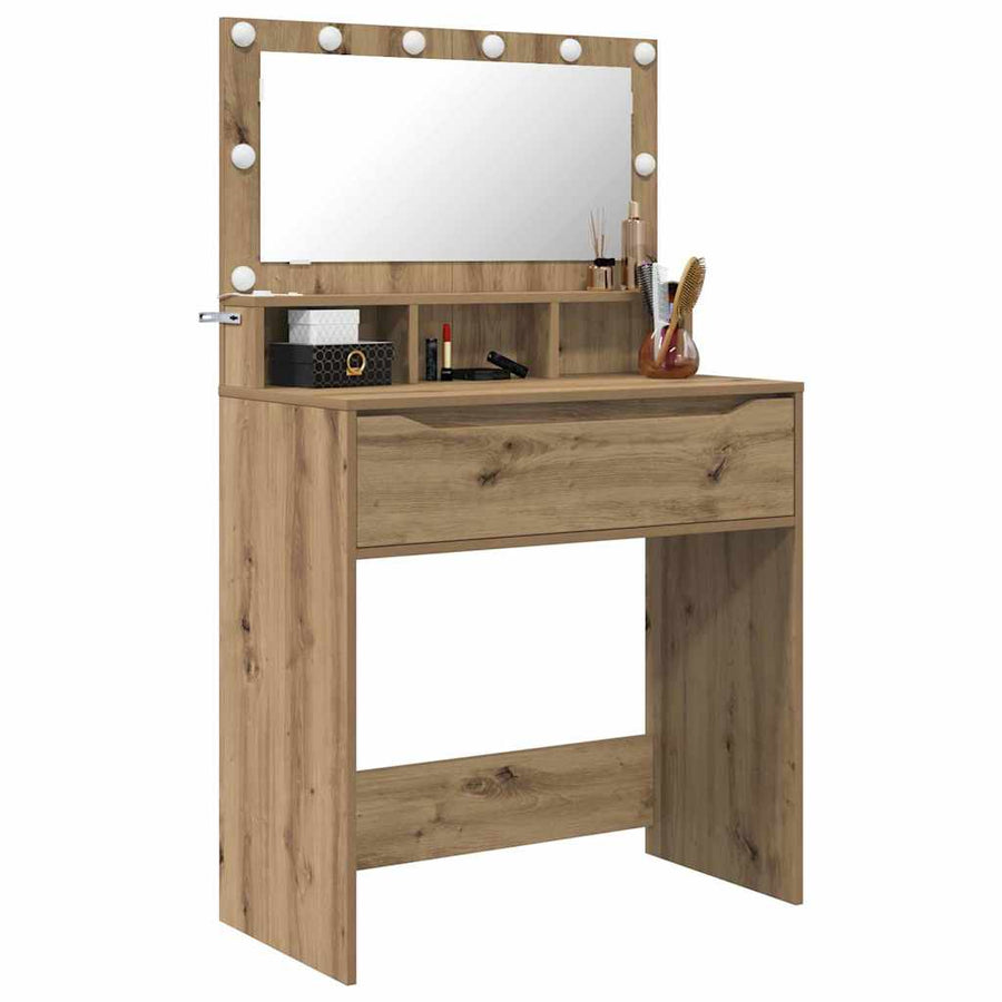 Slaapkamer Kaptafels met lade Artisan Eiken 80 x 39,6 x 135 cm