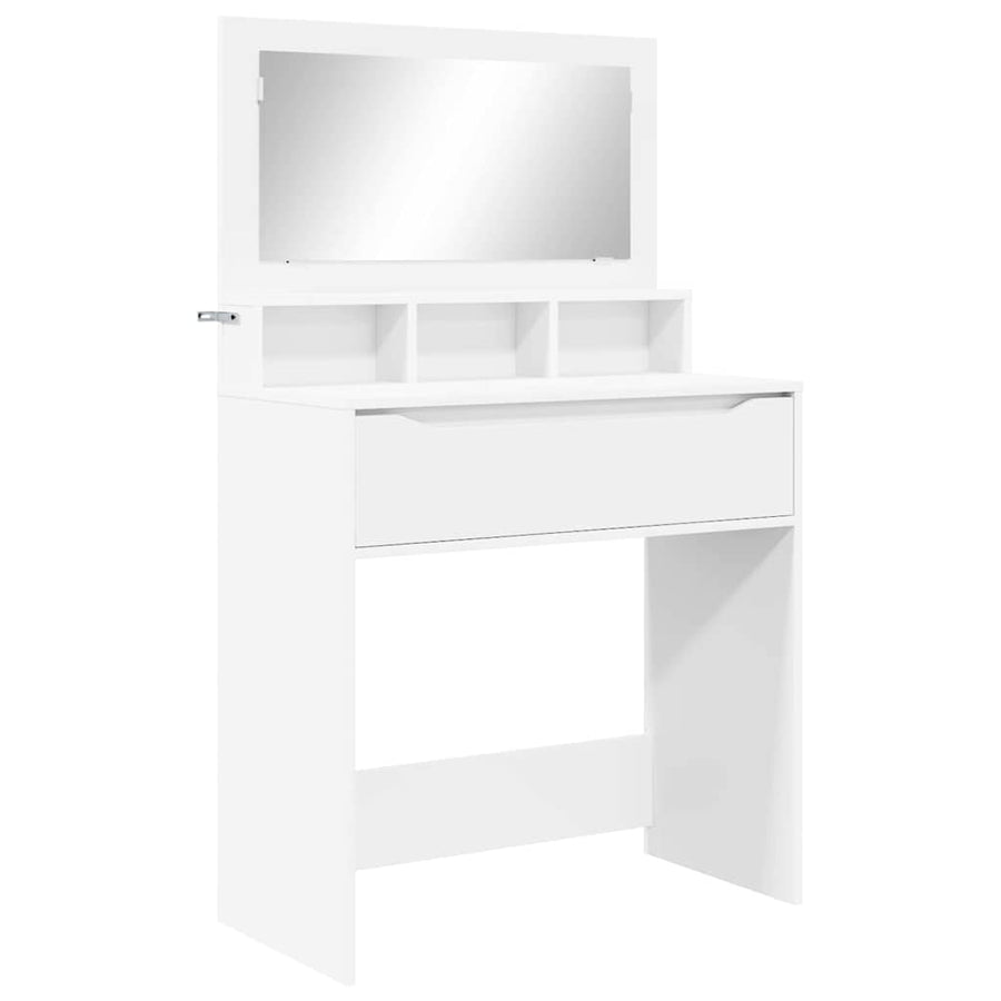 Slaapkamer Kaptafels Wit 80 x 39,6 x 135 cm Bewerkt hout