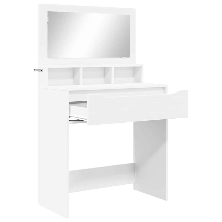 Slaapkamer Kaptafels Wit 80 x 39,6 x 135 cm Bewerkt hout