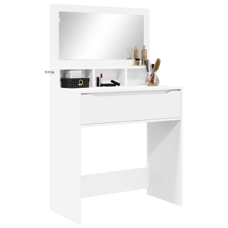 Slaapkamer Kaptafels Wit 80 x 39,6 x 135 cm Bewerkt hout
