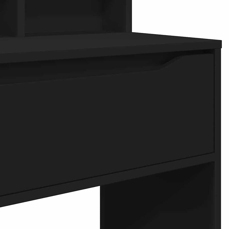 Slaapkamer Kaptafels Zwart 80 x 39,6 x 135 cm Bewerkt hout