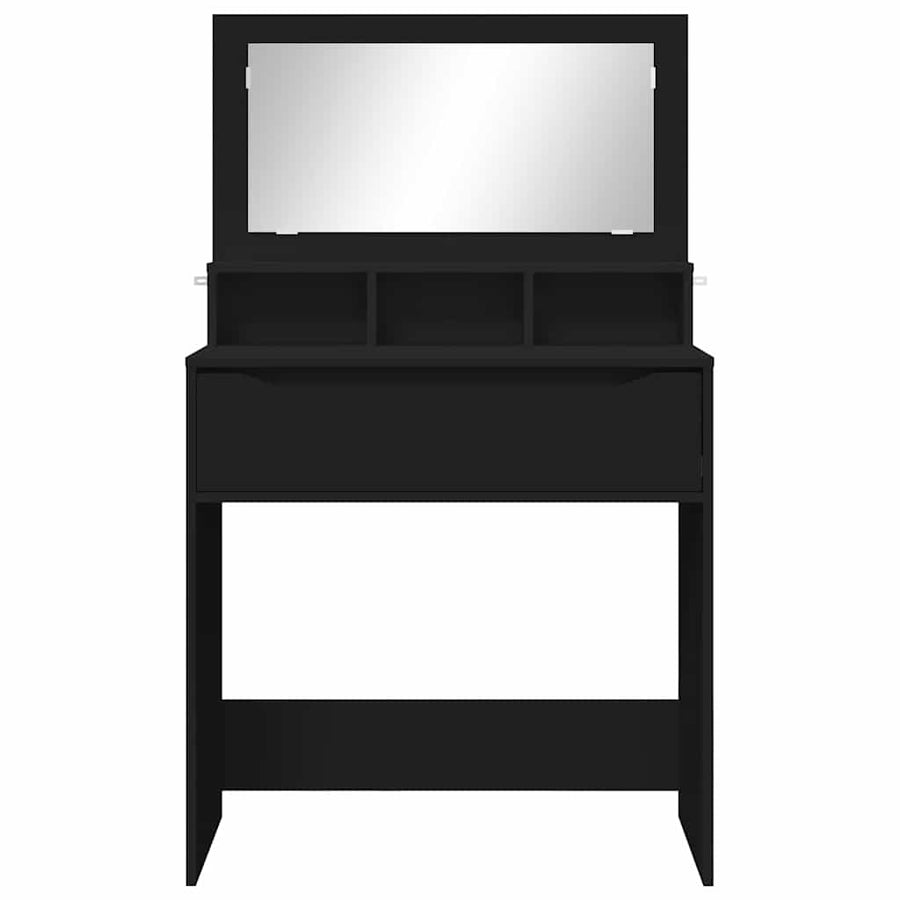 Slaapkamer Kaptafels Zwart 80 x 39,6 x 135 cm Bewerkt hout