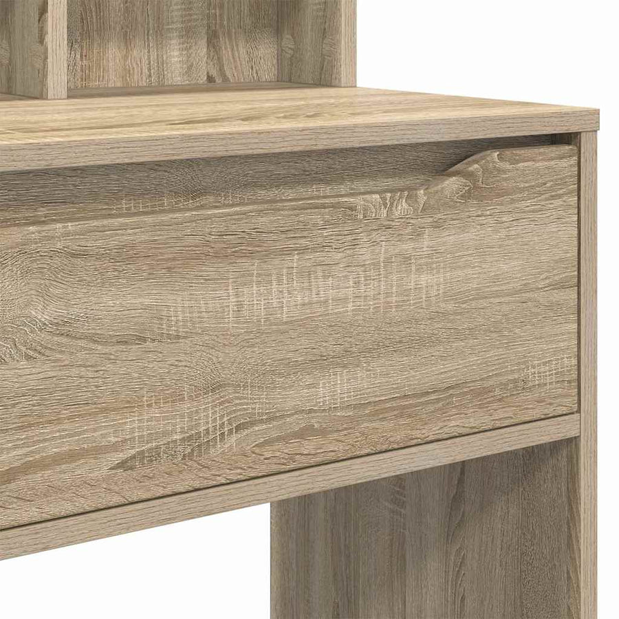 Slaapkamer Kaptafels met lade Sonoma Eiken 80 x 39,6 x 135 cm