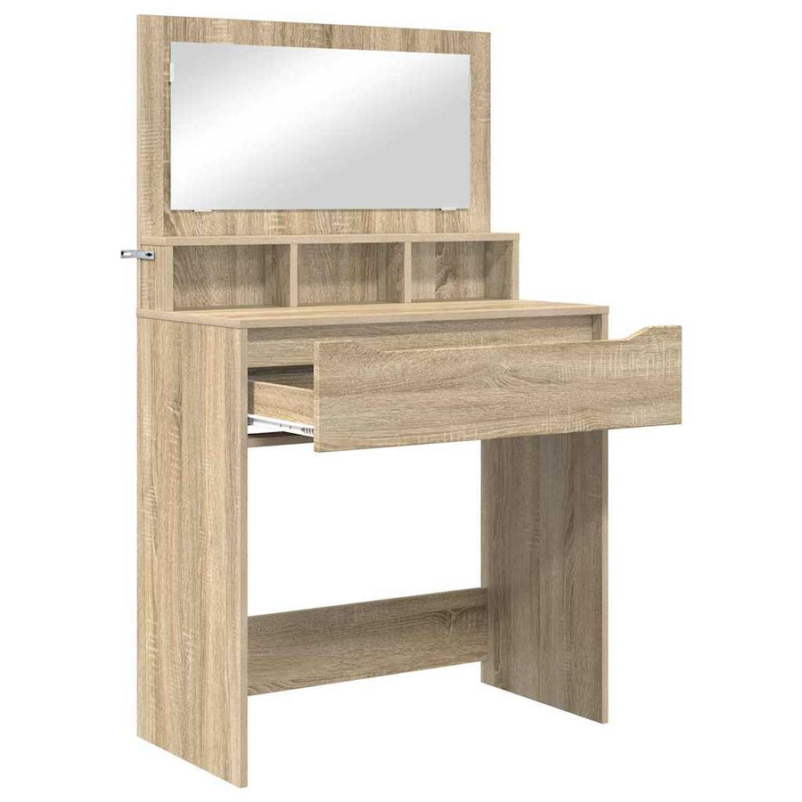 Slaapkamer Kaptafels met lade Sonoma Eiken 80 x 39,6 x 135 cm