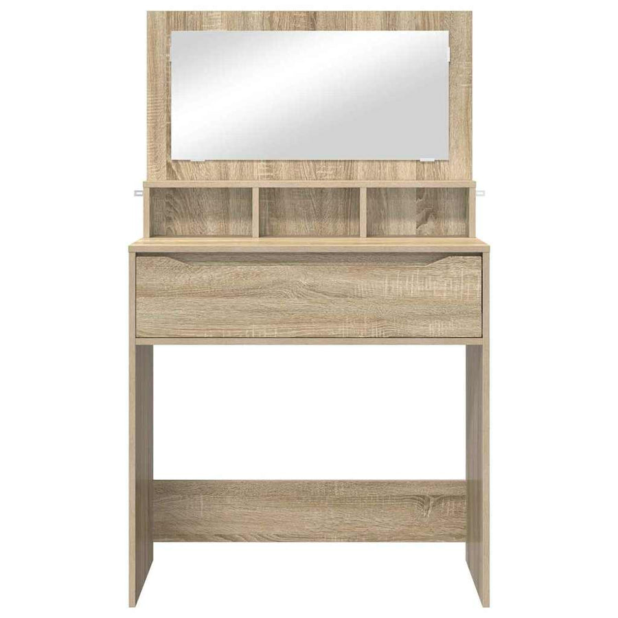 Slaapkamer Kaptafels met lade Sonoma Eiken 80 x 39,6 x 135 cm