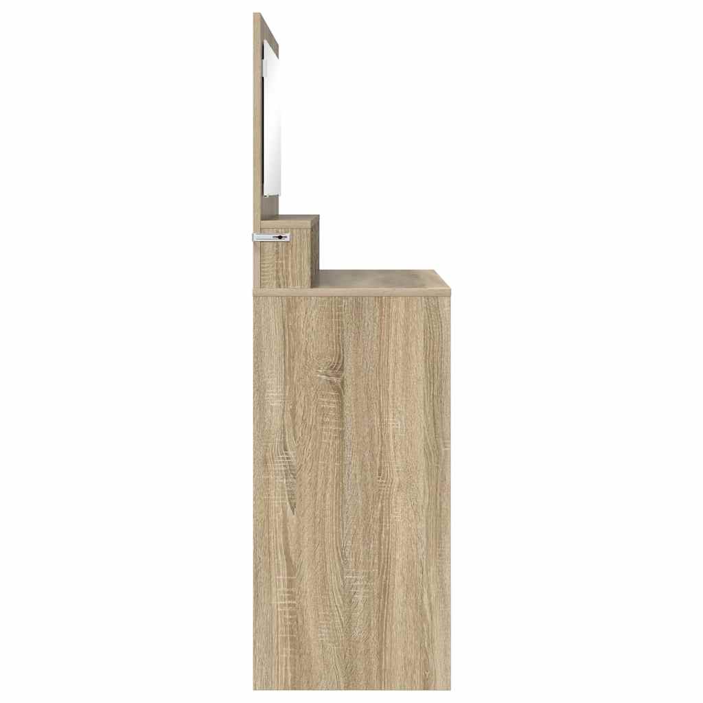 Slaapkamer Kaptafels met lade Sonoma Eiken 80 x 39,6 x 135 cm