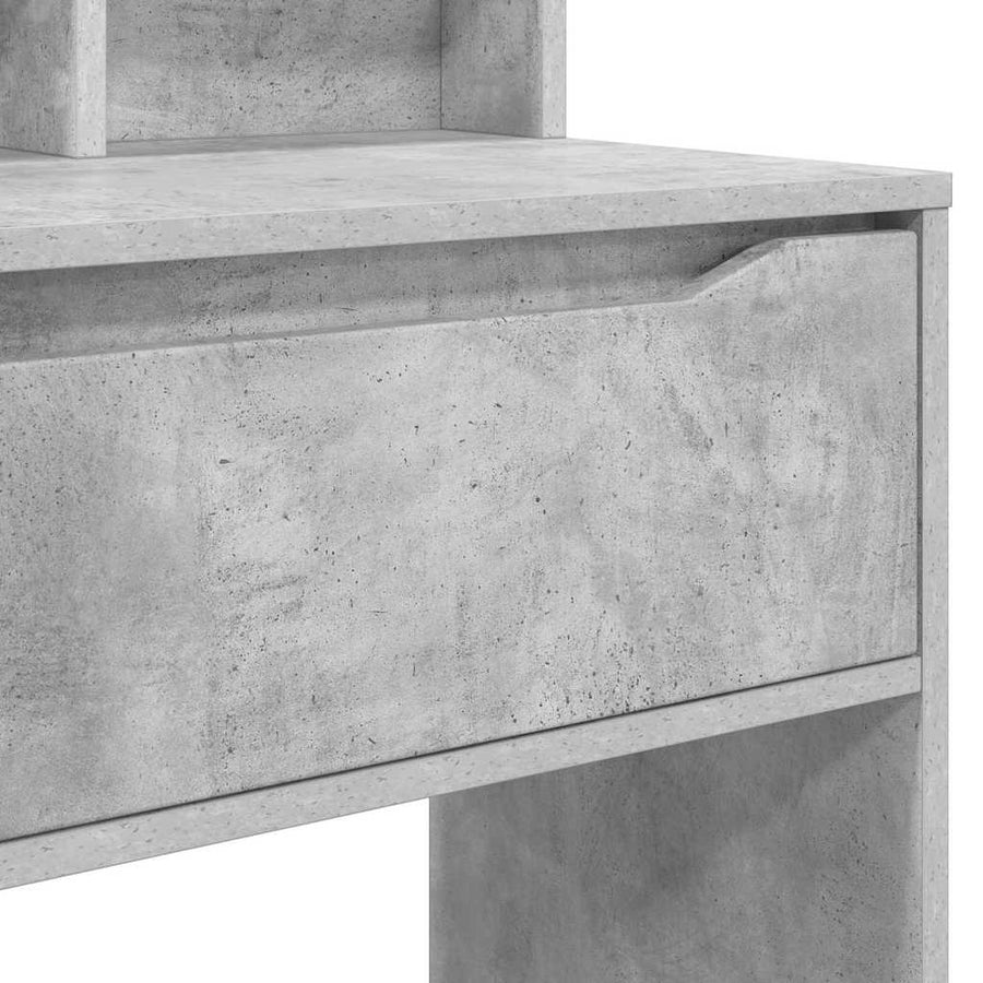 Slaapkamer Kaptafels met lade Beton Grijs 80 x 39,6 x 135 cm