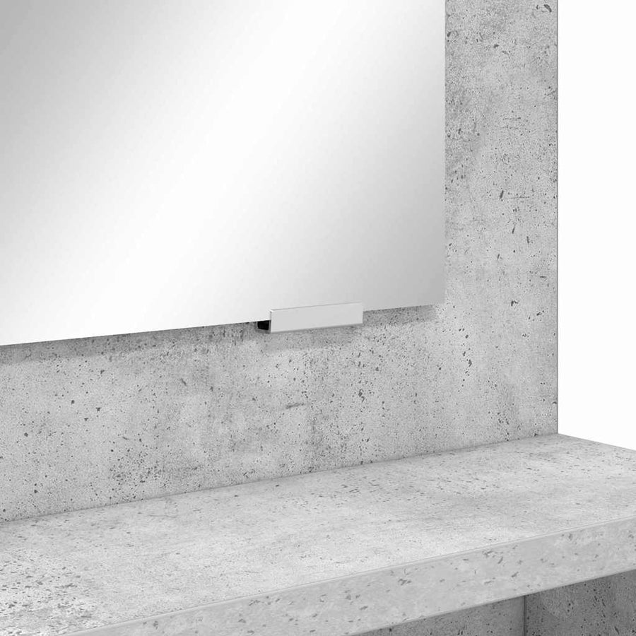 Slaapkamer Kaptafels met lade Beton Grijs 80 x 39,6 x 135 cm
