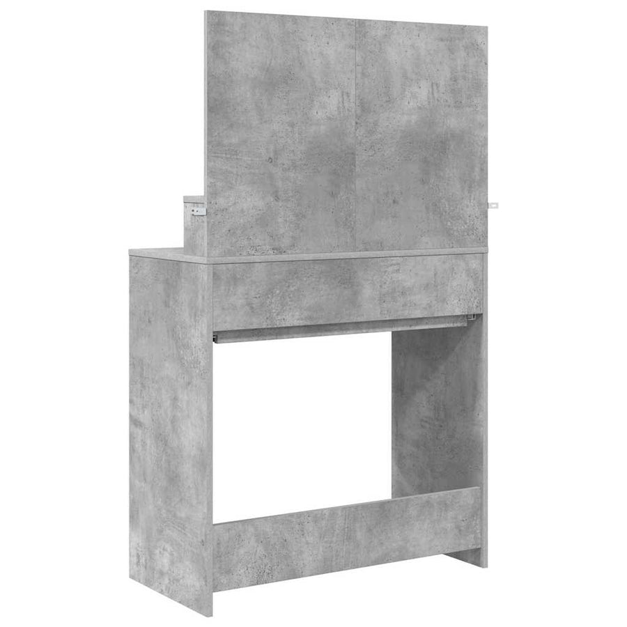 Slaapkamer Kaptafels met lade Beton Grijs 80 x 39,6 x 135 cm