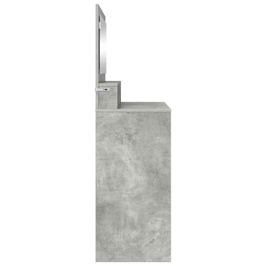 Slaapkamer Kaptafels met lade Beton Grijs 80 x 39,6 x 135 cm