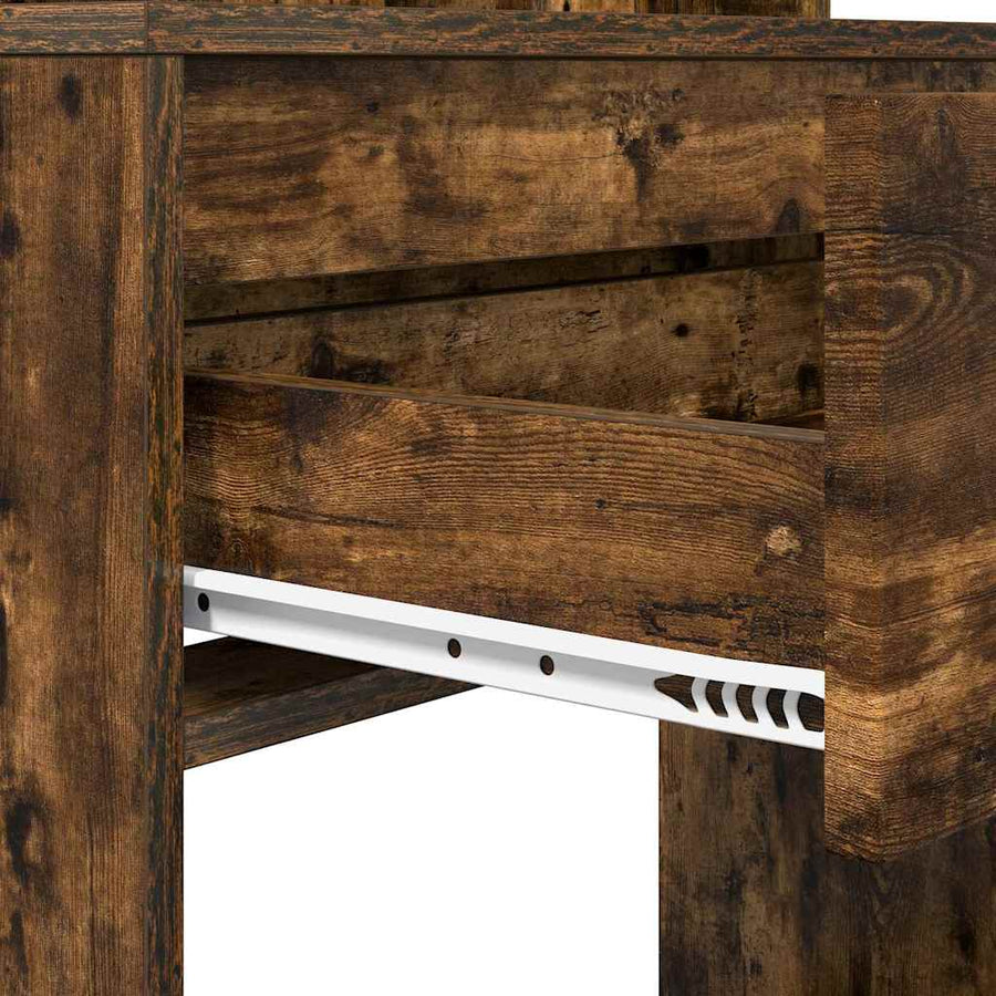 Slaapkamer Kaptafels met lade Gerookt eiken 80 x 39,6 x 135 cm