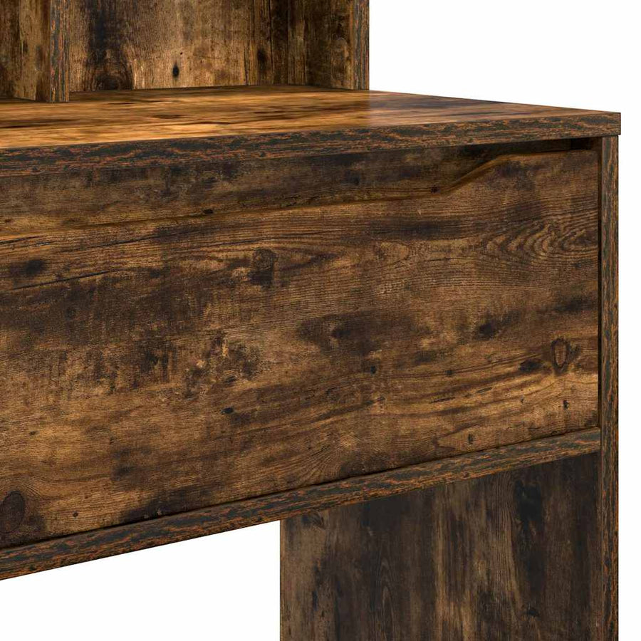 Slaapkamer Kaptafels met lade Gerookt eiken 80 x 39,6 x 135 cm