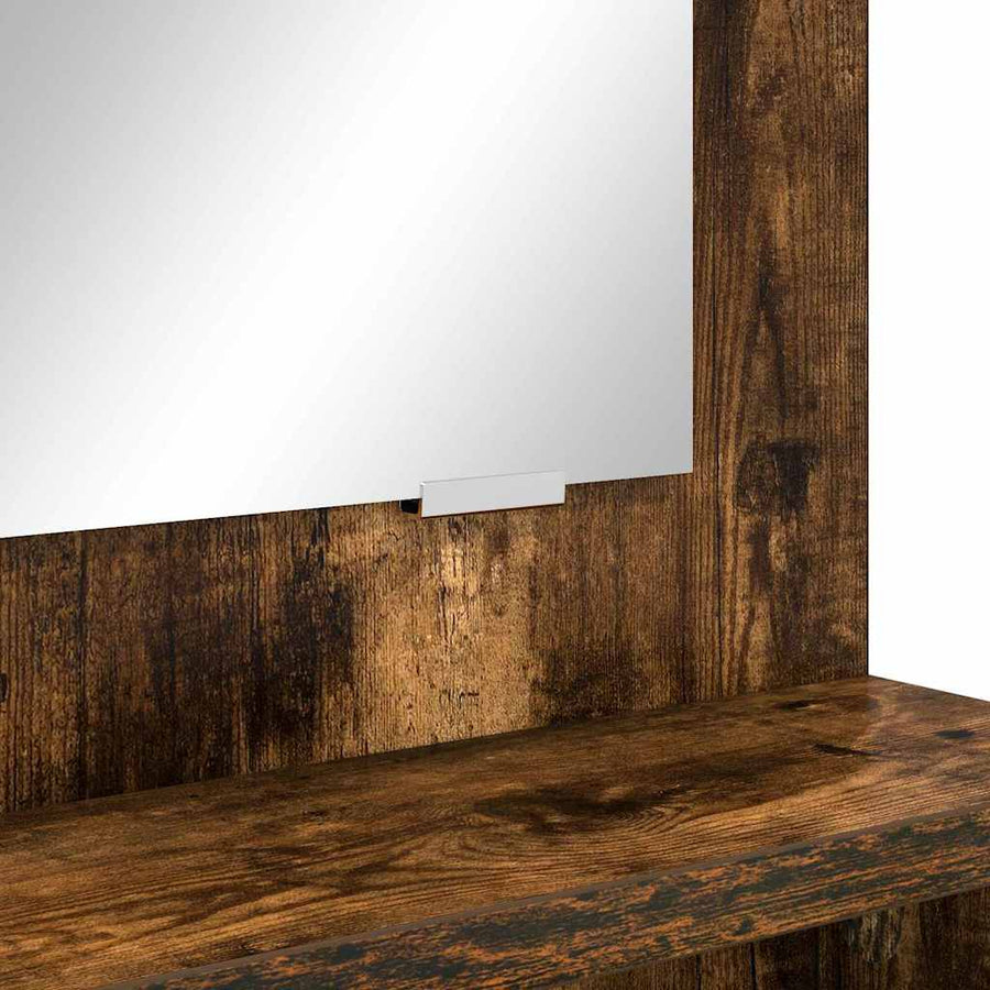 Slaapkamer Kaptafels met lade Gerookt eiken 80 x 39,6 x 135 cm