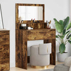 Bedroom Dressing Tables with Drawer Smoked Oak 80 x 39.6 x 135 cm