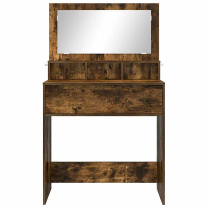 Slaapkamer Kaptafels met lade Gerookt eiken 80 x 39,6 x 135 cm