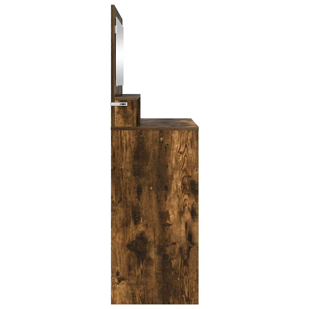 Slaapkamer Kaptafels met lade Gerookt eiken 80 x 39,6 x 135 cm