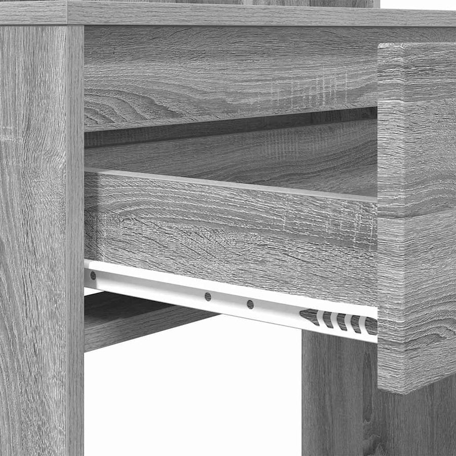 Slaapkamer Kaptafels met lade Grijs Sonoma 80 x 39,6 x 135 cm