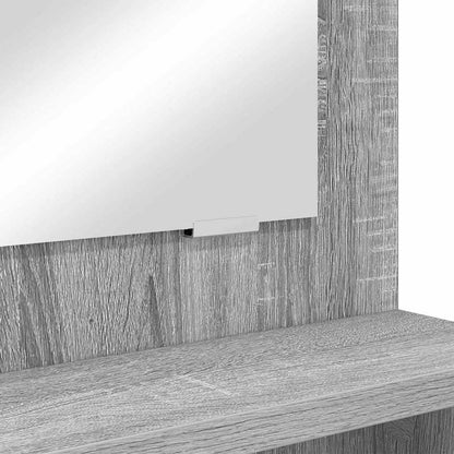 Slaapkamer Kaptafels met lade Grijs Sonoma 80 x 39,6 x 135 cm