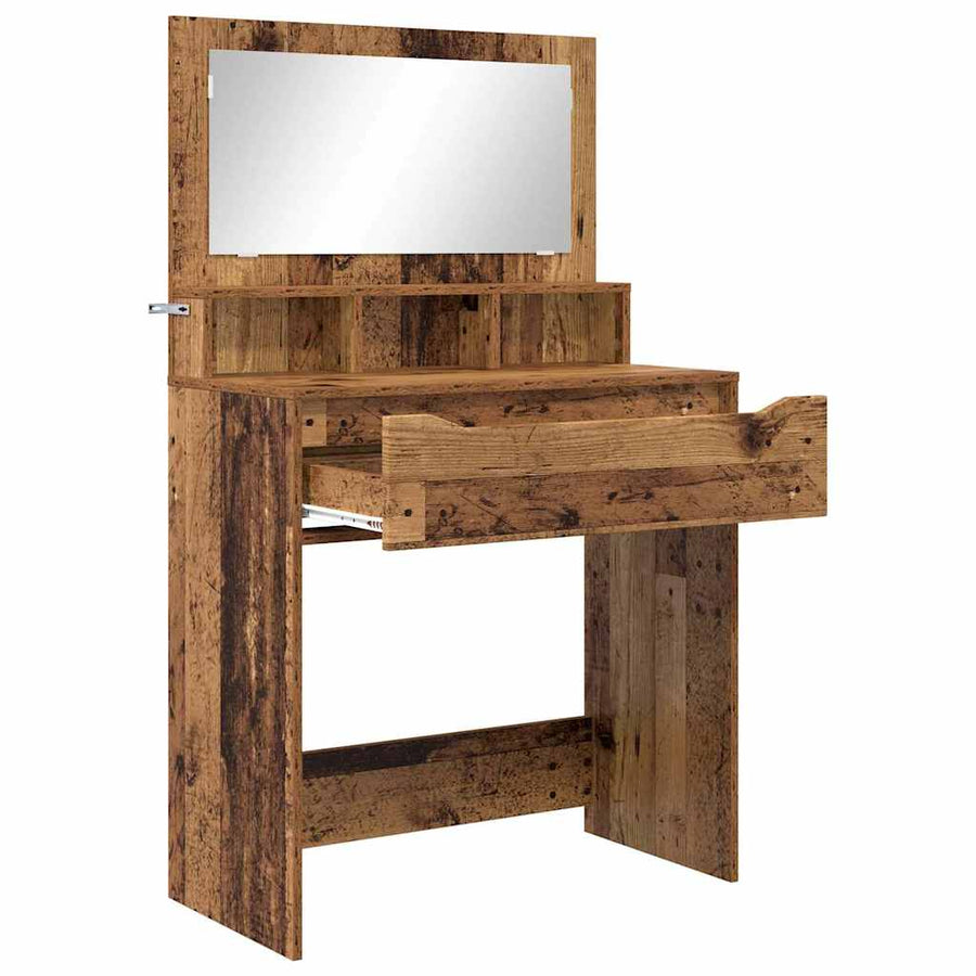 Slaapkamer Kaptafels Oud Hout 80 x 39,6 x 135 cm Bewerkt hout