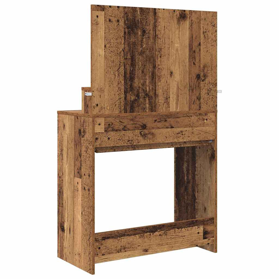 Slaapkamer Kaptafels Oud Hout 80 x 39,6 x 135 cm Bewerkt hout