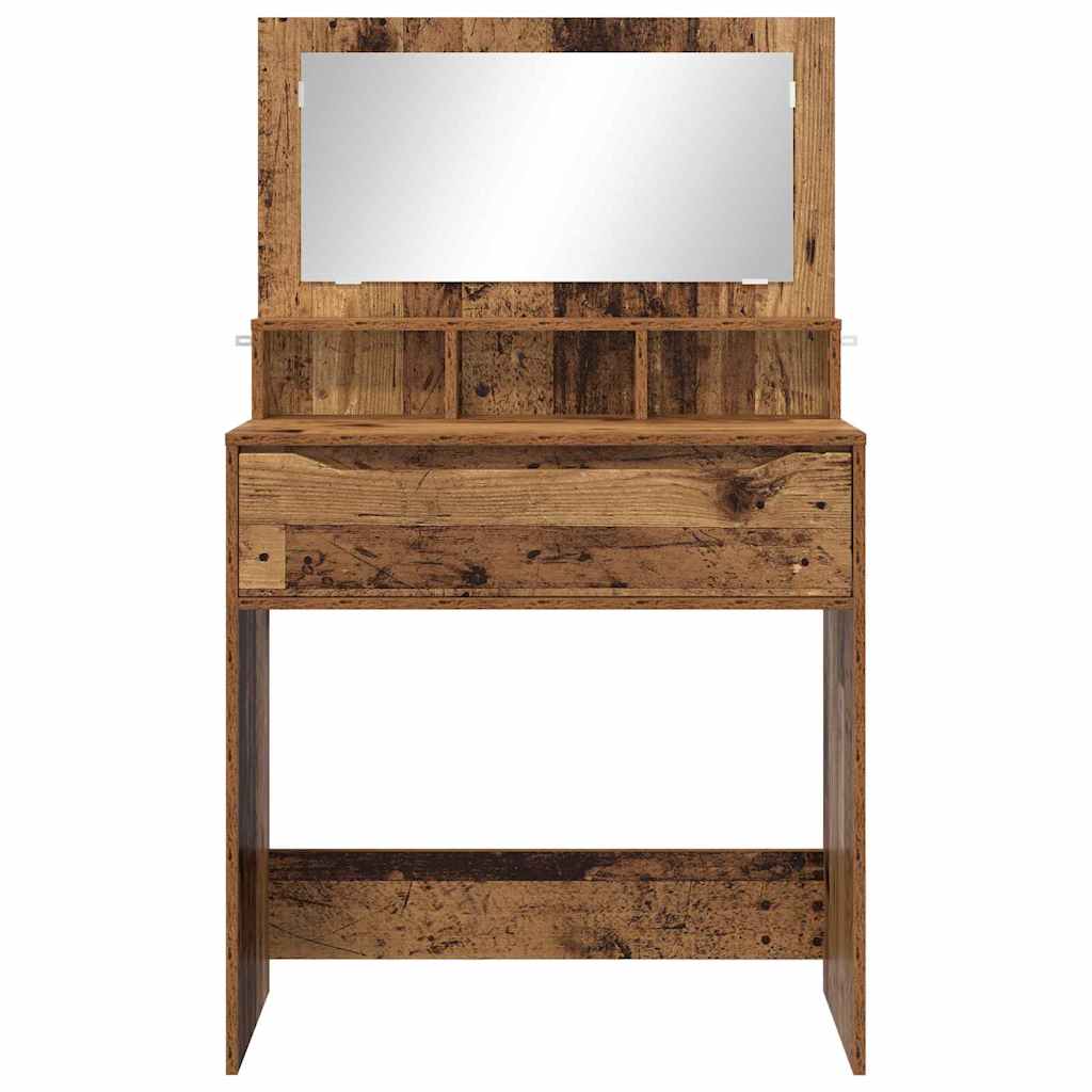 Slaapkamer Kaptafels Oud Hout 80 x 39,6 x 135 cm Bewerkt hout