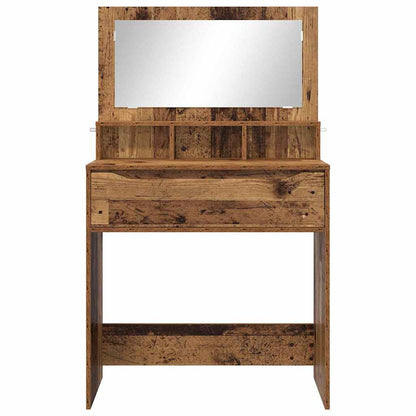 Slaapkamer Kaptafels Oud Hout 80 x 39,6 x 135 cm Bewerkt hout